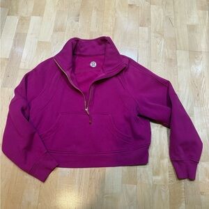 lululemon Women's Fuchsia scuba oversized funnel neck